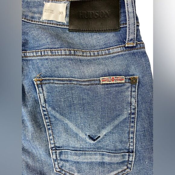 Hudson Sartor Men's Relaxed Distressed Skinny Jeans Size 30 - Picture 11 of 14
